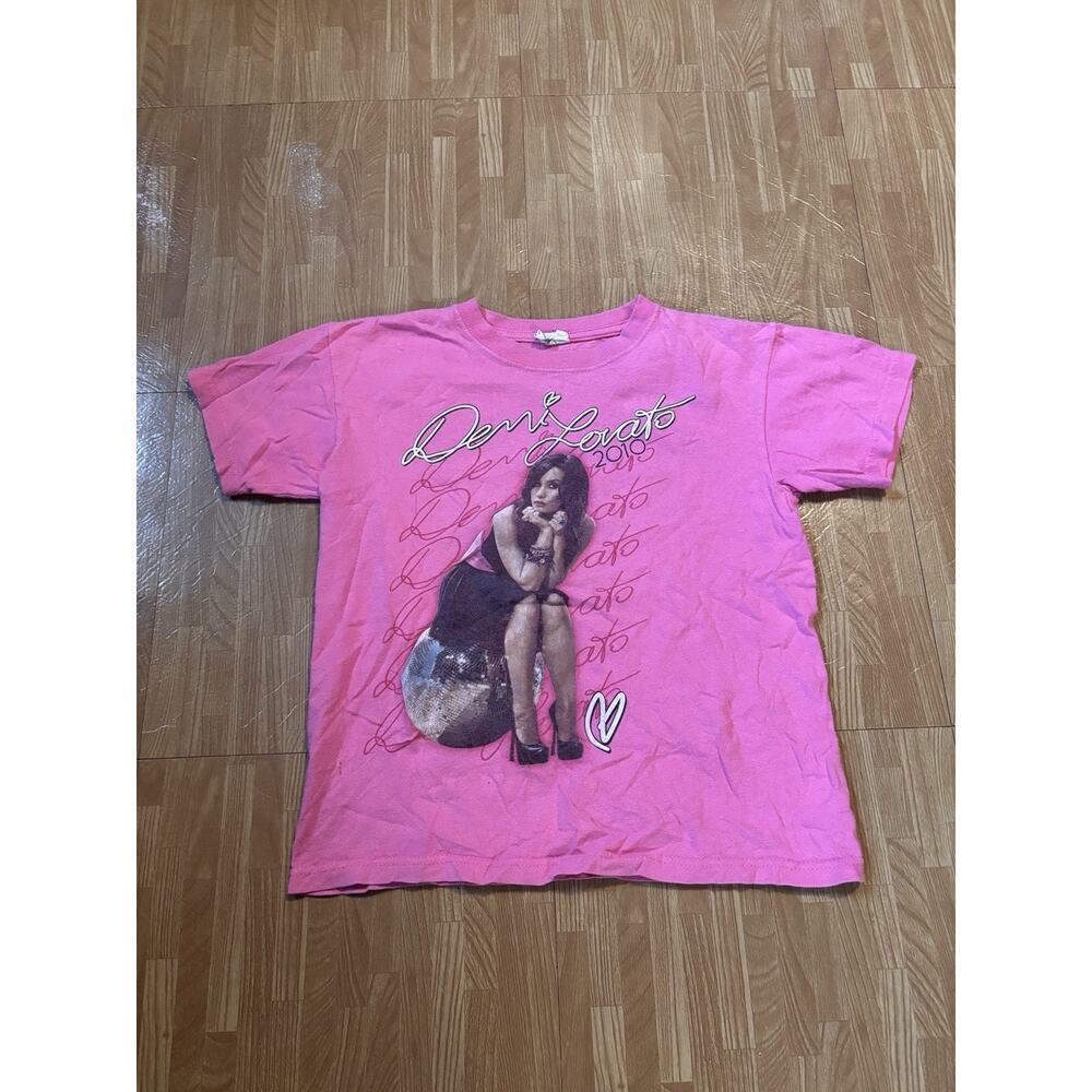 Demi Lovato Tour 2010 Pink Concert Tee YOUTH Medium